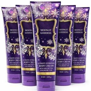 Five (5) Bath and Body Works Ultimate Hydration Body Cream 8oz